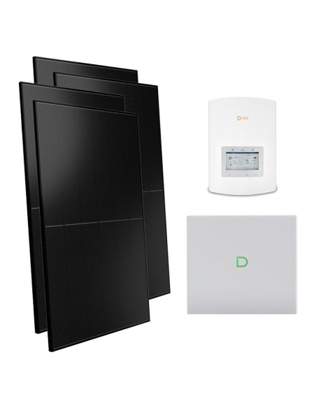 Monofase: vendita all'ingrosso Kit fotovoltaico monofase 3000W inverter 3kW Solis batteria al litio Dyness Powerbox G2 10.24kWh