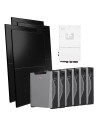 Kit fotovoltaico trifase 30000W inverter 30kW Solis batteria al litio 32.2kWh Weco 5k3 XP