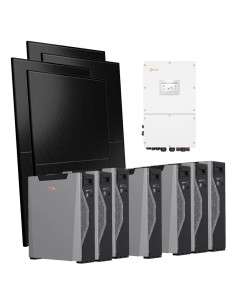 Kit fotovoltaico trifase 30000W inverter 30kW Solis batteria al litio 37.5kWh Weco 5k3 XP