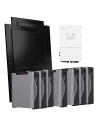 Kit fotovoltaico trifase 30000W inverter 30kW Solis batteria al litio 37.5kWh Weco 5k3 XP