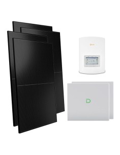 Monofase: vendita all'ingrosso Kit fotovoltaico monofase 6000W inverter 6kW Solis batteria al litio Dyness Powerbox G2 20.48kWh