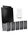 Kit fotovoltaico trifase 50000W inverter 50kW Solis batteria al litio 53.7kWh Weco 5k3 XP