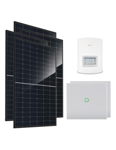 Monofase: vendita all'ingrosso Kit fotovoltaico monofase 6440W inverter 6kW Solis batteria al litio Dyness Powerbox G2 20.48kWh