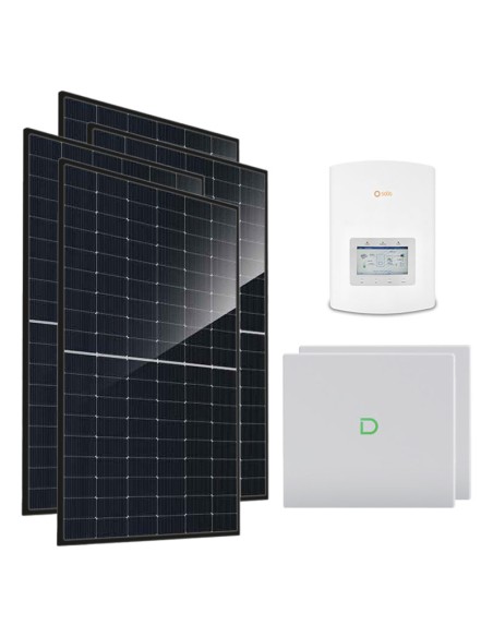 Single-phase photovoltaic kit 6440W 6kW Solis inverter Dyness Powerbox G2 20.48kWh lithium battery