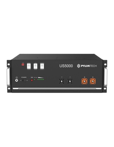 Single-phase storage system 6kW Solis inverter Pylontech US5000 9.6kWh lithium batteries