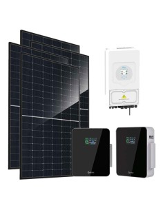 Monofase: vendita all'ingrosso Kit fotovoltaico monofase 6440W inverter 6kW DEYE batteria al litio 10.24kWh Xcellent