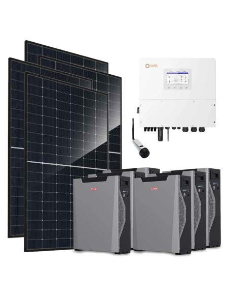 Trifase: vendita all'ingrosso Kit fotovoltaico trifase 20240W inverter 20kW Solis batteria al litio 32.22kWh Weco 5k3 XP