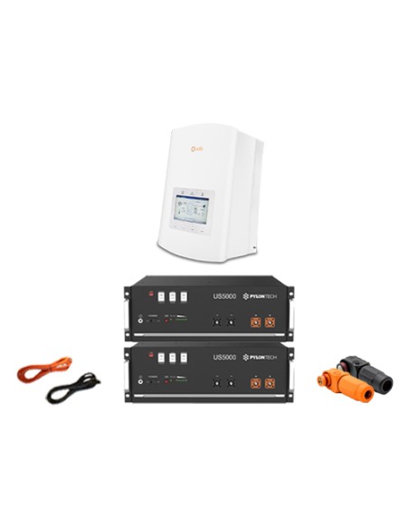 Solis con Pylontech: vendita all'ingrosso Sistema di accumulo monofase inverter 6kW Solis batteria al litio Pylontech US5000 ...