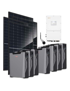 Trifase: vendita all'ingrosso Kit fotovoltaico trifase 30360W inverter 30kW Solis batteria al litio 37.59kWh Weco 5k3 XP