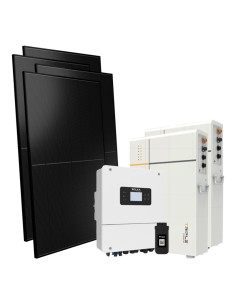 Monofase: vendita all'ingrosso Kit fotovoltaico monofase 4500W inverter Solax Power 4kW LV batteria al litio 10.6kWh TP-LD53