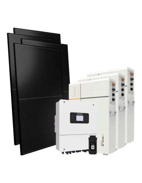 Monofase: vendita all'ingrosso Kit fotovoltaico monofase 6000W inverter Solax Power 6kW LV batteria al litio 15.9KWh TP-LD53