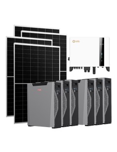 Three-phase photovoltaic kit 10230W 10kW Solis inverter Weco 5k3 XP 32.22kWh lithium battery