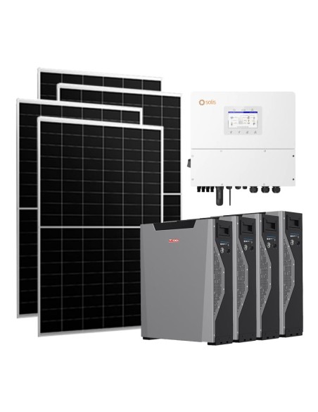 Three-phase photovoltaic kit 20460W 20kW Solis inverter Weco 5k3 XP 21.48kWh lithium battery