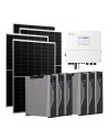 Three-phase photovoltaic kit 20460W 20kW Solis inverter Weco 5k3 XP 32.22kWh lithium battery