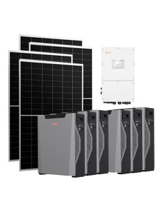 Trifase: vendita all'ingrosso Kit fotovoltaico trifase 30690W inverter 30kW Solis batteria al litio 32.22kWh Weco 5k3 XP