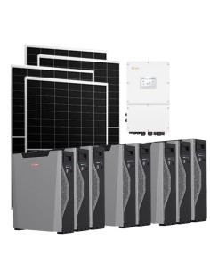 Trifase: vendita all'ingrosso Kit fotovoltaico trifase 50220W inverter 50kW Solis batteria al litio 42.96kWh Weco 5k3 XP