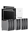 Trifase: vendita all'ingrosso Kit fotovoltaico trifase 50220W inverter 50kW Solis batteria al litio 42.96kWh Weco 5k3 XP