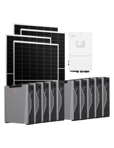 Three-phase photovoltaic kit 50220W 50kW Solis inverter Weco 5k3 XP 53.7kWh lithium battery