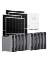 Three-phase photovoltaic kit 50220W 50kW Solis inverter Weco 5k3 XP 53.7kWh lithium battery