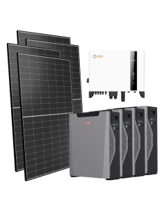 Trifase: vendita all'ingrosso Kit fotovoltaico trifase 5000W inverter 5kW Solis batteria al litio 21.48kWh Weco 5k3 XP