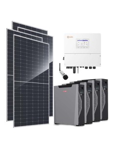 Three-phase photovoltaic kit 20400W 20kW Solis inverter Weco 5k3 XP 21.48kWh lithium battery