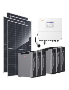 Three-phase photovoltaic kit 20400W 20kW Solis inverter Weco 5k3 XP 32.22kWh lithium battery