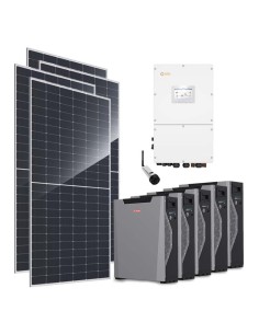Three-phase photovoltaic kit 30000W 30kW Solis inverter Weco 5k3 XP 26.85kWh lithium battery