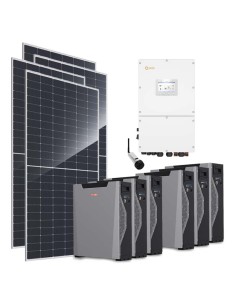 Three-phase photovoltaic kit 30000W 30kW Solis inverter Weco 5k3 XP 32.22kWh lithium battery