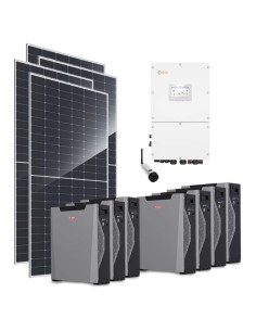 Three-phase photovoltaic kit 30000W 30kW Solis inverter Weco 5k3 XP 37.59kWh lithium battery