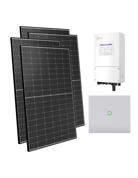 Single-phase photovoltaic kit 8100W 8kW Solis inverter Dyness Powerbox G2 10.24kWh lithium battery