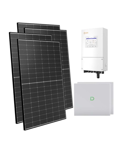 Single-phase photovoltaic kit 8100W 8kW Solis inverter Dyness Powerbox G2 20.48kWh lithium battery