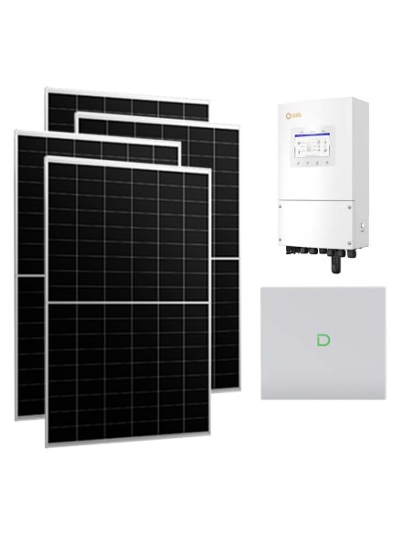 Single-phase photovoltaic kit 8370W 8kW Solis inverter Dyness Powerbox G2 10.24kWh lithium battery