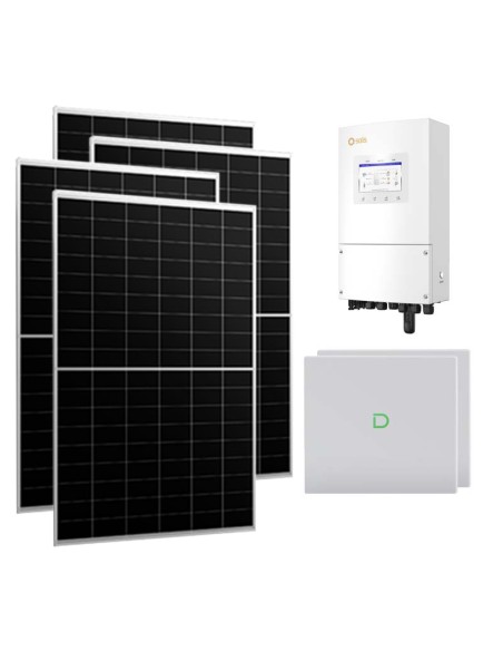 Single-phase photovoltaic kit 8370W 8kW Solis inverter Dyness Powerbox G2 20.48kWh lithium battery