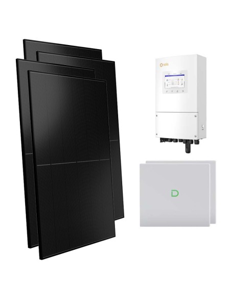 Single-phase photovoltaic kit 8000W 8kW Solis inverter Dyness Powerbox G2 20.48kWh lithium battery