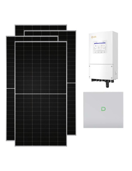 Single-phase photovoltaic kit 8260W 8kW Solis inverter Dyness Powerbox G2 10.24kWh lithium battery