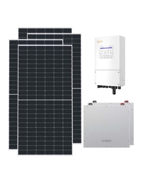 Single-phase photovoltaic kit 8190W 8kW Solis inverter Dyness DL5.0C 10.24kWh lithium battery