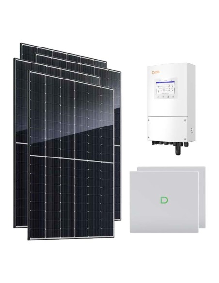 Single-phase photovoltaic kit 8320W 8kW Solis inverter Dyness Powerbox G2 20.48kWh lithium battery