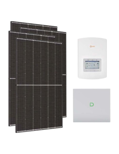 Single-phase photovoltaic kit 5460W 5kW Solis inverter Dyness Powerbox G2 10.24kWh lithium battery