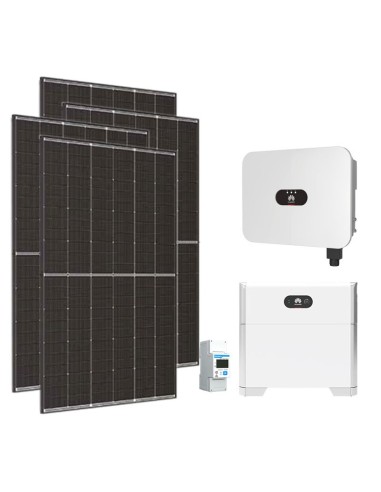 Monofase: vendita all'ingrosso Kit fotovoltaico monofase 4950W inverter 4.6kW LB0 Huawei batteria al litio 5kWh LUNA2000
