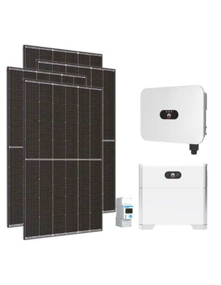 Single-phase photovoltaic kit 4950W 4.6kW LB0 inverter Huawei 5kWh LUNA2000 lithium battery