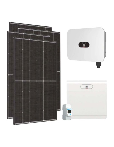 Single-phase photovoltaic kit 4500W 4kW LB0 inverter Huawei 7kWh LUNA2000 lithium battery
