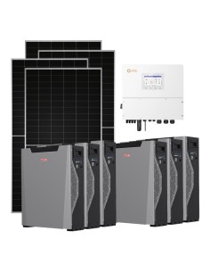 Three-phase photovoltaic kit 15340W 15kW Solis inverter Weco 5k3 XP 32.22kWh lithium battery