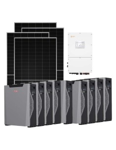 Trifase: vendita all'ingrosso Kit fotovoltaico trifase 48380W inverter 50kW Solis batteria al litio 48.33kWh Weco 5k3 XP