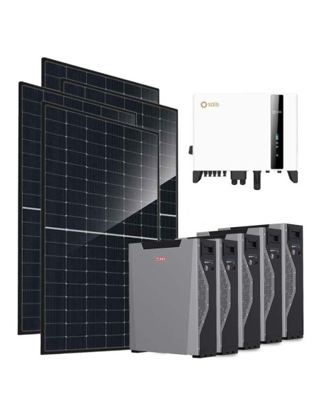 Three-phase photovoltaic kit 8280W 8kW Solis inverter Weco 5k3 XP 26.85kWh lithium battery