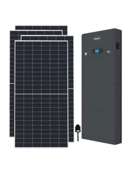 Single-phase photovoltaic kit 3510W 3kW inverter Zucchetti All in one 5.12kWh HV ZBT 5K lithium battery