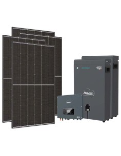 Monofase: vendita all'ingrosso Kit fotovoltaico monofase 3640W inverter 3.6kW Zucchetti batteria al litio 10.2kWh LV ZSX5000 S
