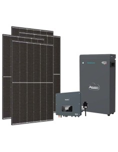 Monofase: vendita all'ingrosso Kit fotovoltaico monofase 4095W inverter 4kW Zucchetti batteria al litio 5.1kWh LV ZSX5000 S