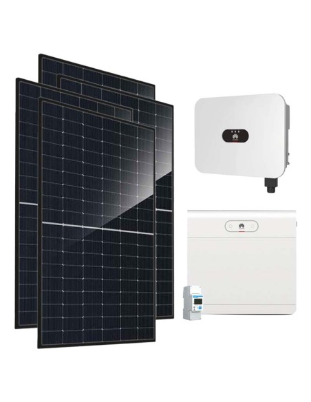 Single-phase photovoltaic kit 4140W 4kW LB0 inverter Huawei 7kWh LUNA2000 lithium battery