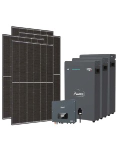 Monofase: vendita all'ingrosso Kit fotovoltaico monofase 6370W inverter 6kW Zucchetti batteria al litio 15.3kWh LV ZSX5000 S