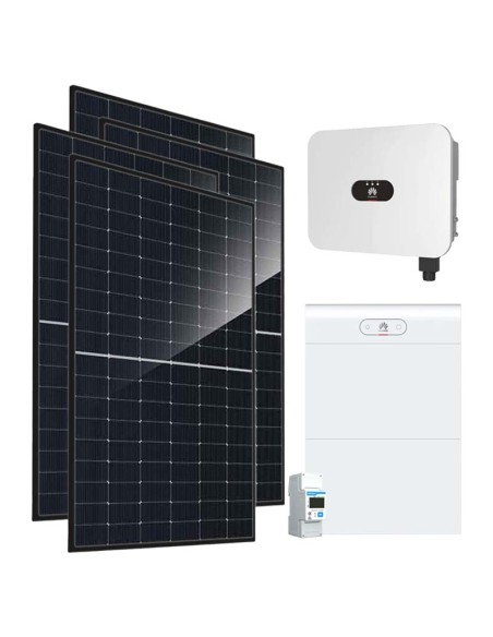 Single-phase photovoltaic kit 6440W 6kW LB0 inverter Huawei 14kWh LUNA2000 lithium battery